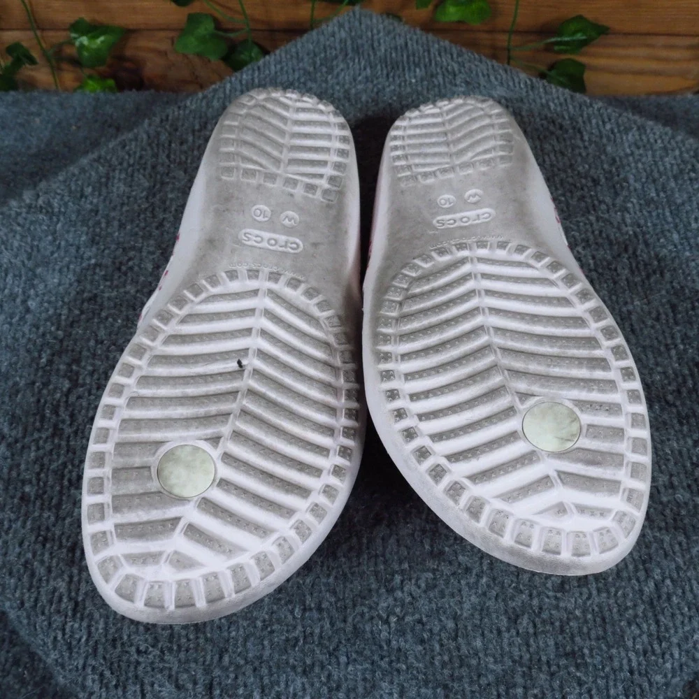 Crocs Kadee II Women Flip Flop Sandals Size 10 Beach Pool Pink Flamingo Print